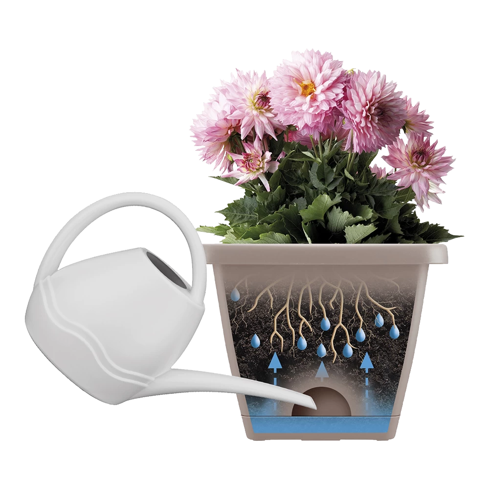 Balkonbak Elho Barcelona Allin 1 50cm - Antraciet 2 Balkonbak Elho Barcelona Allin 1 50cm - Antraciet - Afbeelding 2