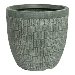 Tuin Buitenwinkel 21 Bloempot Dean - D37 X H35cm - Groen