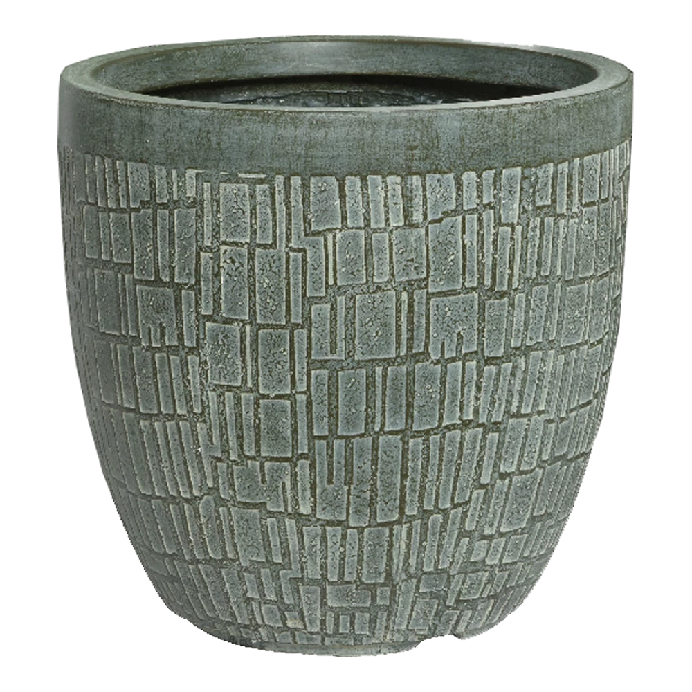 Bloempot Dean - D37 X H35cm - Groen 1 Bloempot Dean - D37 X H35cm - Groen