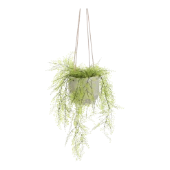 Hangpot Resa - D18,5 X H17cm - Lichtgrijs -Tuin Buitenwinkel hangpot resa d18 5 x h17cm lichtgrijs hangpot 4 1