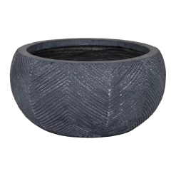 Plantenschaal Iowa Bullet - D42 X H21cm - Donkergrijs