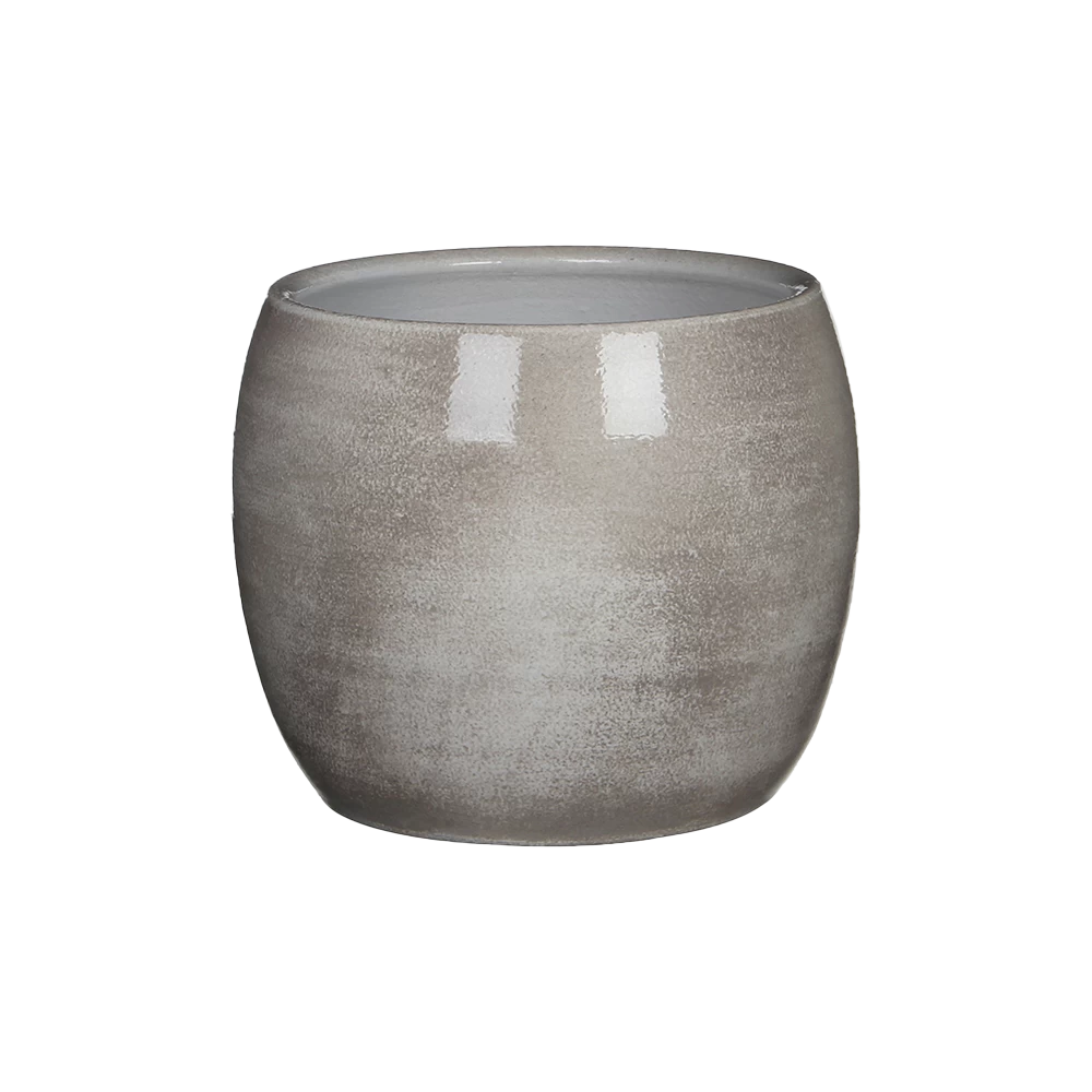 Bloempot Lester - D20 X H18cm - Lichtgrijs 1 Bloempot Lester - D20 X H18cm - Lichtgrijs
