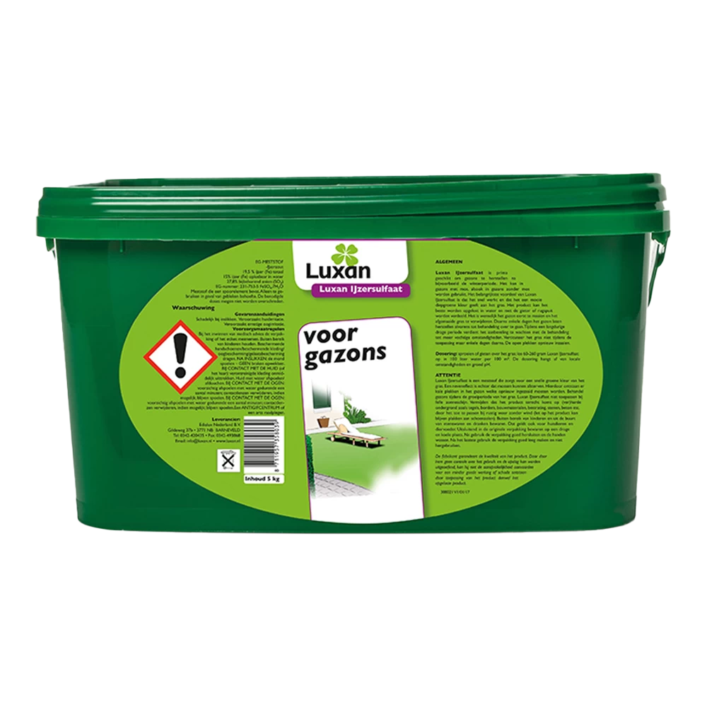 Luxan IJzersulfaat 5kg - Onkruid En Aanslag 1 Luxan IJzersulfaat 5kg - Onkruid En Aanslag