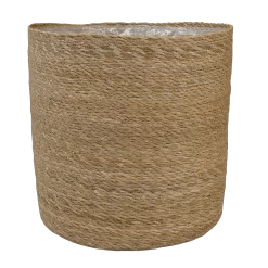 Tuin Buitenwinkel 12 Plantenmand Stef - D38 X H38cm - Naturel