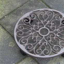 Plantentrolley Rond L - Esschert's Garden -Tuin Buitenwinkel plantentrolley rond l esschert s garden plantentrolley 5