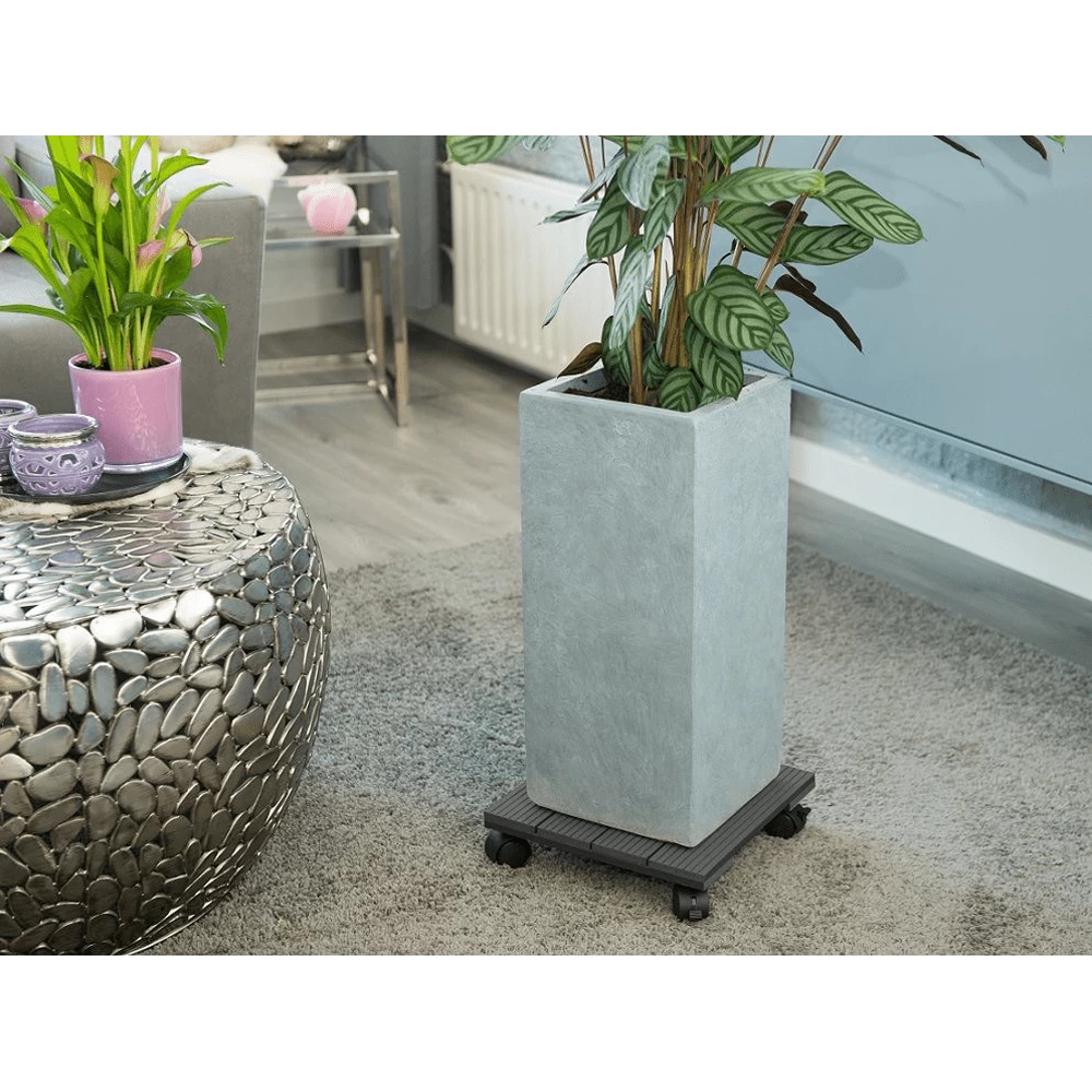 Plantentrolley Vierkant HKC - 30x30cm - Antraciet - Max. 50kg - Nature 2 Plantentrolley Vierkant HKC - 30x30cm - Antraciet - Max. 50kg - Nature - Afbeelding 2