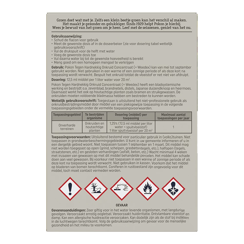 Pokon Tegen Hardnekkig Onkruid Concentraat Weedex 100ml - Onkruid En Aanslag 2 Pokon Tegen Hardnekkig Onkruid Concentraat Weedex 100ml - Onkruid En Aanslag - Afbeelding 2