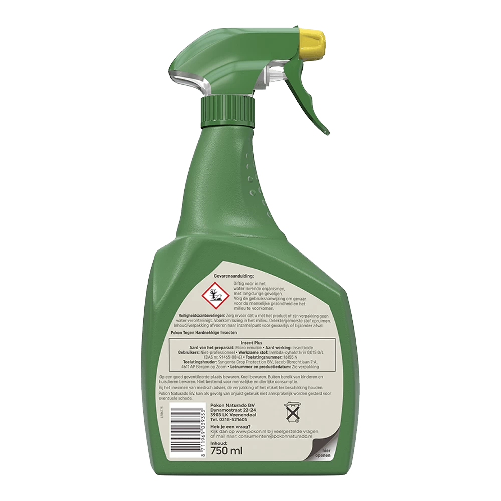 Pokon Tegen Hardnekkige Insecten Insect-Plus Kant En Klaar Spray 750ml - Insecten En Ongedierte 2 Pokon Tegen Hardnekkige Insecten Insect-Plus Kant En Klaar Spray 750ml - Insecten En Ongedierte - Afbeelding 2